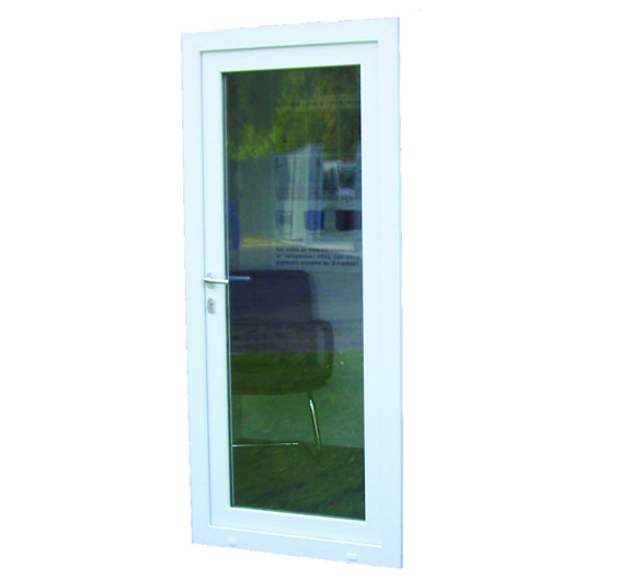 Full Height Glazed door panel c/w D/G toughened glass