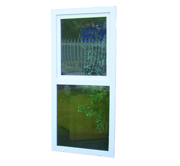 Full Height Glazed window panel c/w D/G toughened glass.