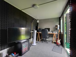 XPandaCabin in use as a music room interior