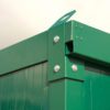 Lifting eyes, used to lift the assemled unit by crane.