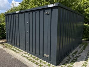 Flat packed storage container