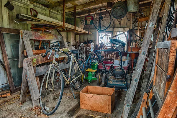 cluttered garden ched